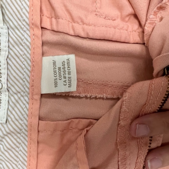 J Crew Shorts Size 4 Broken-In Chino Peach Sail Boat Embroidery  100% Cotton - Picture 10 of 12